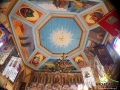 Bogata polichromia wewnątrz cerkwi w Turzańsku.