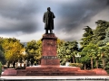 Pomnik towarzysza Lenina w centrum Jałty na Krymie.