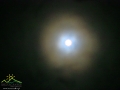 Księżyc nad Bieszczadami widziany pośród mgieł, 14 listopad 2016