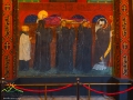 Malowidło przedstawiające pogrzeb św. Odylona, który zapoczątkował święto Zaduszek - zwróćcie uwagę na duchy ze świecami...