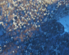 Jeziorka Duszatyńskie na górze Chryszczata podziwiane podczas lotu paralotnią nad Bieszczadami zimą przez przedstawiciela Biura Podróży Bieszczader