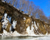 Lodospady w Rudawce Rymanowskiej nad rzeką Wisłok w Beskidzie Niskim - jedna z najciekawszych i największych atrakcji zimowych Województwa Podkarpackiego.