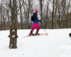 Śniegu na szlaku jest między 50 cm, a 1,5m, więc najłatwiej jest wybrać się na wędrówkę na nartach ski tour lub na rakietach śnieżnych.