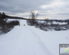 Trasa z widokiem w stronę Łupkowa przygotowana pod konie pojazdem SnowDog.