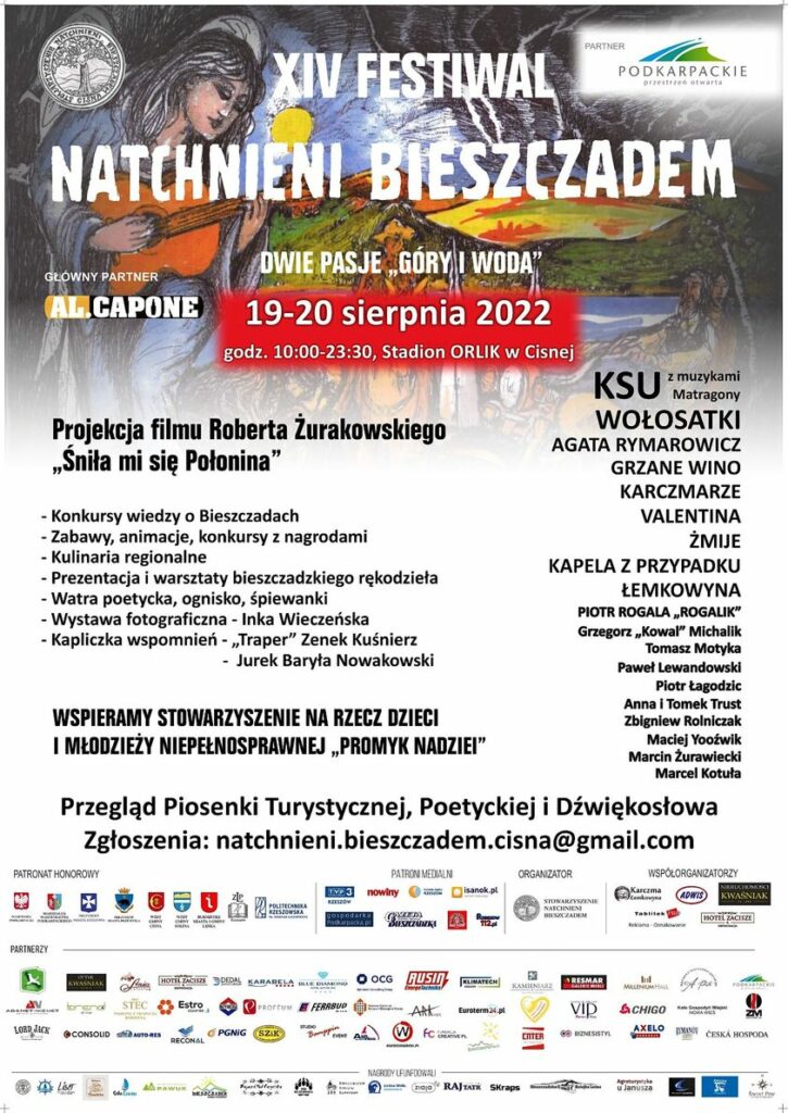 CISNA - XIV Festiwal NATCHNIENI BIESZCZADEM, 19-20 sierpień 2022