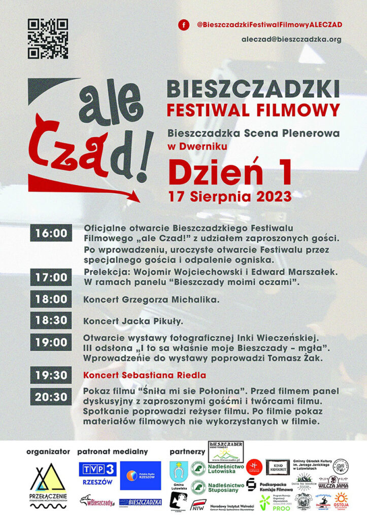 ZATWARNICA / DWERNIK Bieszczadzki Festiwal Filmowy ALE CZAD, 17 sierpień 2023