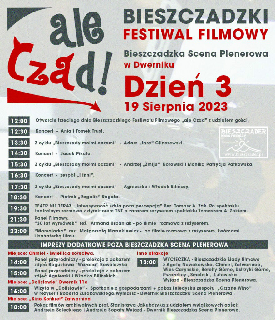 Festiwal Filmowy ALE CZAD Dwernik 19 sierpień 2023