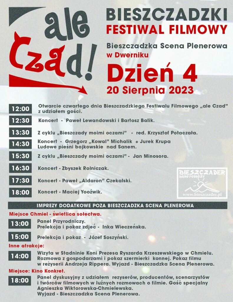 Festiwal Filmowy ALE CZAD Dwernik 20 sierpień 2023